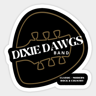 DIXIE DAWGS GUITAR LOGO #1 Sticker